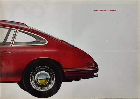 Porsche 901 Oldtimer Auto Verkauf Poster Prospekt 911 NEU 